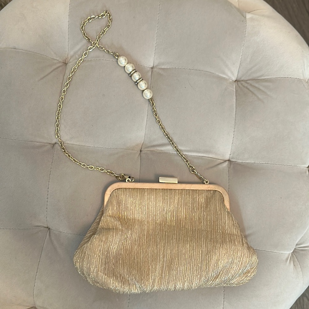 Charming Charlie - Gold Evening Bag